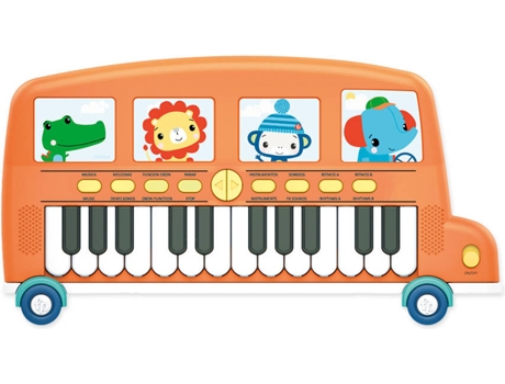 Juguete Musical FISHER PRICE Mi Primer Piano 245 teclas Autobús (Edad Mínima: 3 Años)