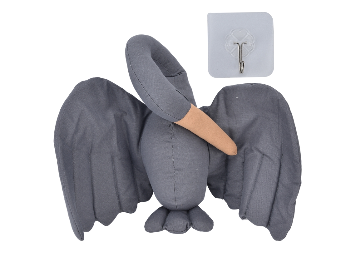 Yncm-adorno De Pared Colgante En Forma De Cisne Peluche Para Niños Decoración De Pared Gris