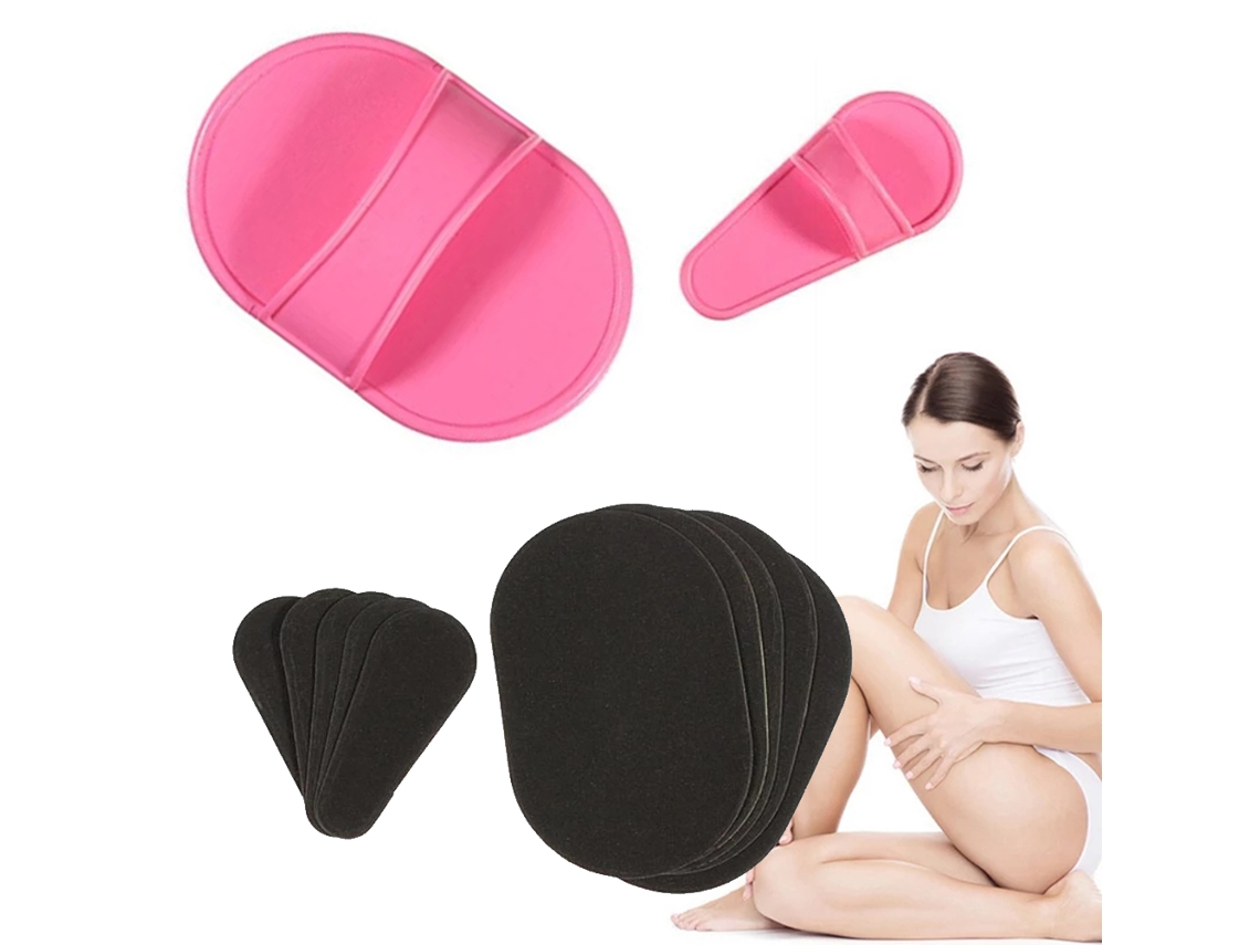 Kit De Depilación Para Piernas, Brazos, Cara Y Labio Superior Con Pad Exfoliante Y Removido De Pelo