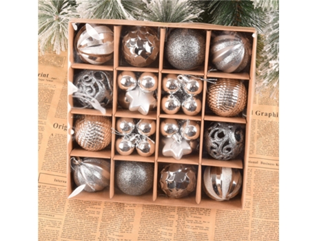 42 piezas decoración de árbol de Navidad con bolas navideñas