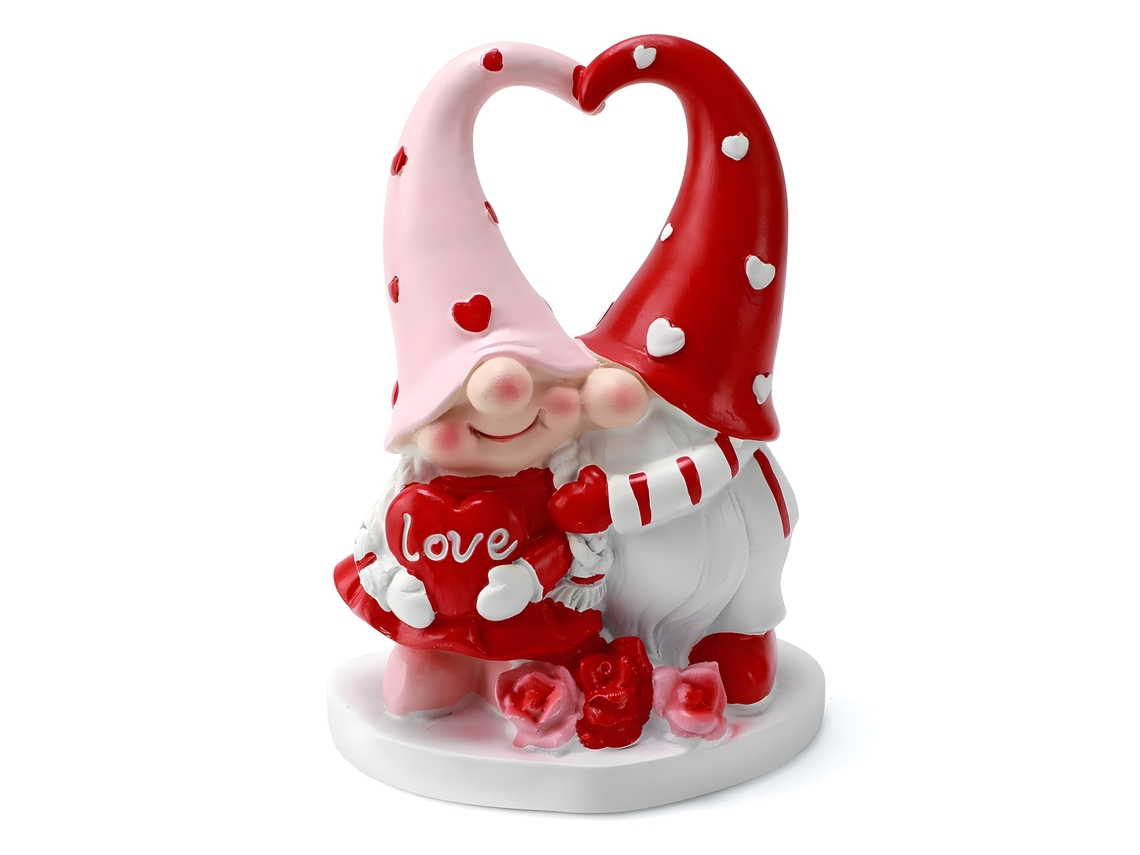 Estatuas de gnomo de San Valentín, decoraciones de mesa KOFIHETY