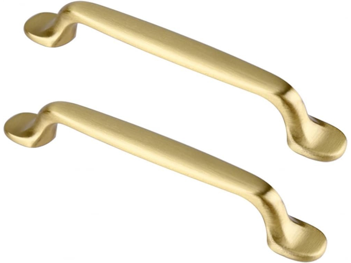 Tiradores Para Armarios Retroknobs Dorados 96 Mm 128 Mm, Fácil Instalación, Suave, Latón