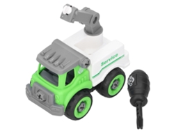 Brinquedo De Montagem Diy Carro Engenharia Construção Guindaste Veículo Com Chave De Fenda