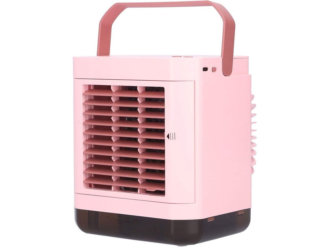 Mini Ventilador Portátil Para Oficina Y Hogar Con Iones Negativos Y Batería De Larga Duración (rosa)