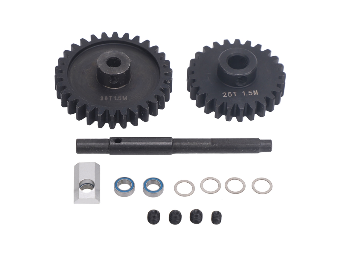 Juego De Engranajes De Transmisión De Acero Endurecido Rc 25t 30t 1.5m Para Coche Rc Xrt 1/5