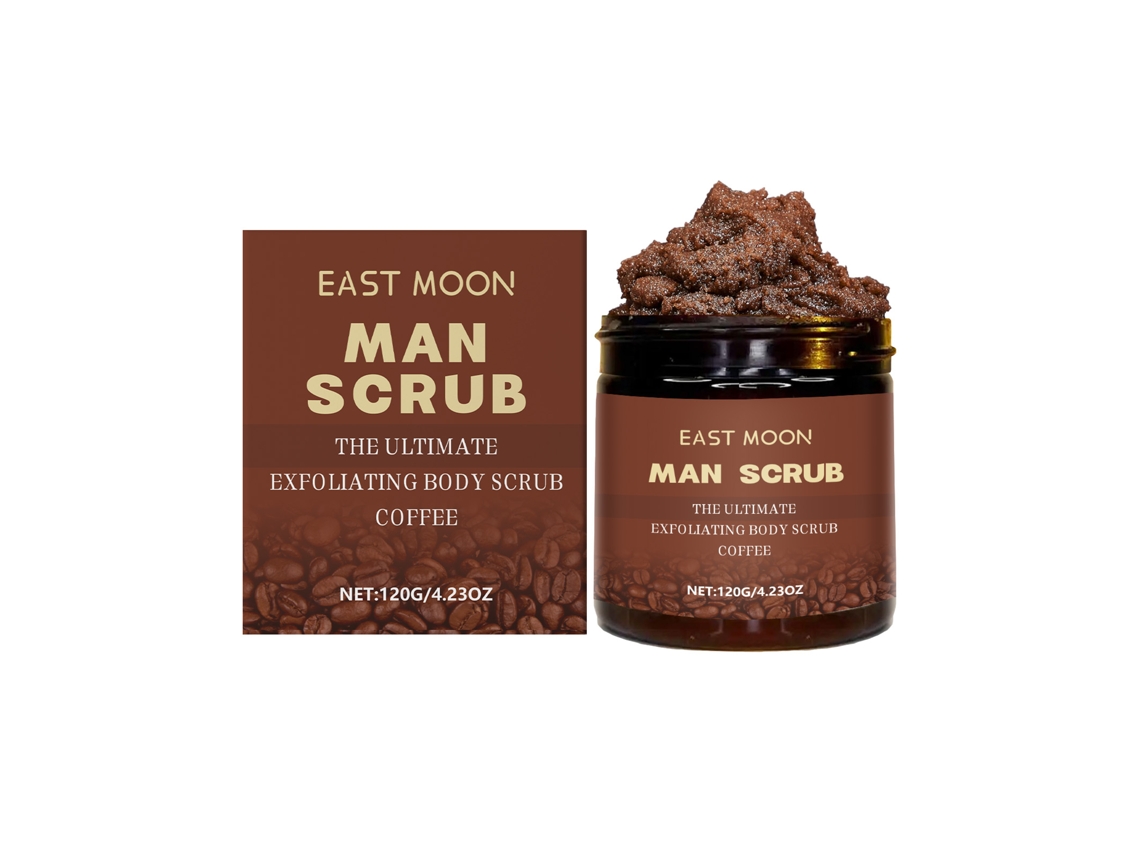 Exfoliante corporal de café para hombres