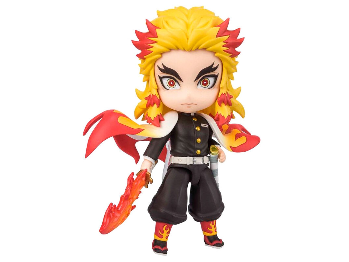 Mini Figura de 9 cm DEMON SLAYER Kimetsu no Yaiba Kyojuro Rengoku Flame Breathing Figuarts
