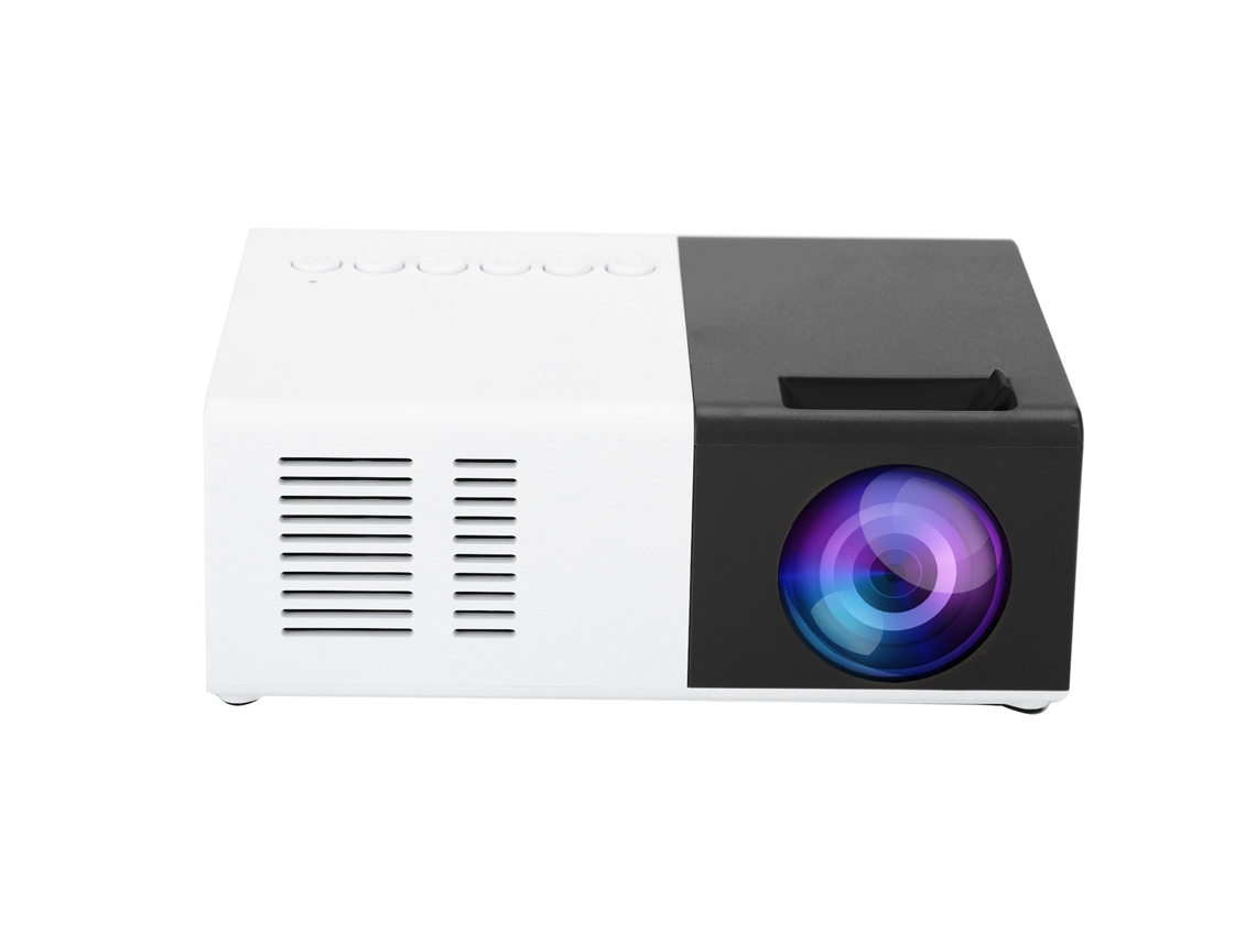 Miniproyector LED portátil de 1800 lm para entretenimiento en casa