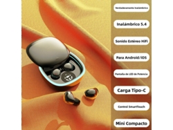 (negro) Mini Auriculares Intraaurales Inalámbricos Bluetooth Ultrapequeños Con Cancelación De Ruido