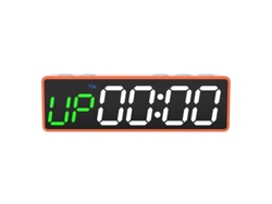 Temporizador Portátil Para Gimnasio, Reloj De Entrenamiento Con Batería Recargable E Imán Integrado, Temporizador De Intervalos Nuevo Naranja