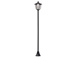 Lámpara De Pie Solar Para Exteriores, Farol Led Clásico, 60 Lm, 26 X 26 X 177 Cm, Color Negro.