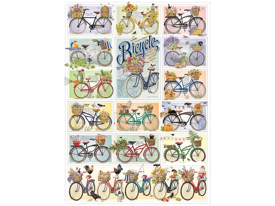 Rompecabezas de bicicleta Cobble Hill de 1000 piezas para adultos