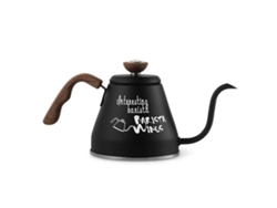 Hervidor de agua Primerox de 800 ml con cuello de cisne, fabricado en acero inoxidable 304, con termómetro para café y agua caliente.