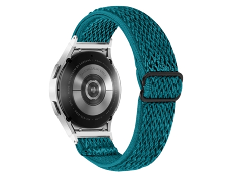 Correa de nailon elástico trenzado para Samsung Galaxy Watch 5 40mm/44mm/Watch 5 Pro 45mm - verde oscuro