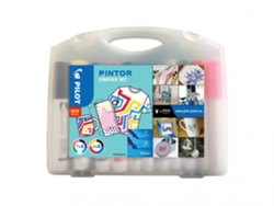 PILOT Pintor Starter Set Marcador 11 Piezas Punta Redonda Negro Azul Verde Azul Claro Naranja Rosa Rojo Violeta Blanco Amarillo