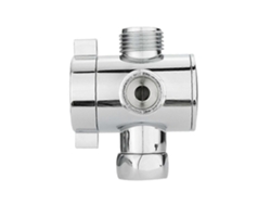 Divisor De Agua Universal De 3 Vías Para Ducha 1/2 Pulgada Grifo Cambiador Base Baño Acero Inoxidable Plata Interfaz 1 Plata