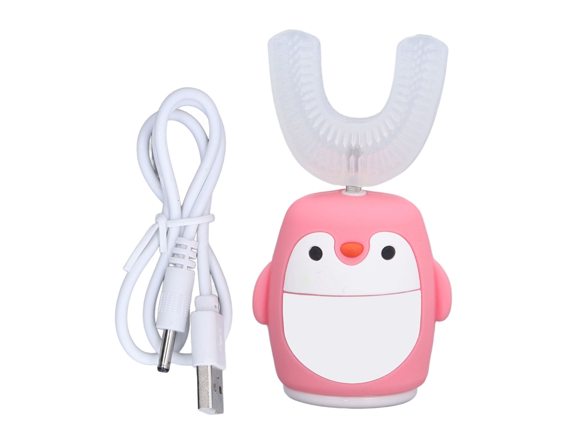 Cepillo De Dientes Eléctrico Infantil Con Diseño Cartoon En Forma De U Para Limpieza Y Blanqueamiento Dental