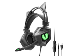Auriculares Para Juegos Con Cable, Micrófono De Alta Definición Integrado Y Compatibilidad Con Sonido Estéreo 3d.