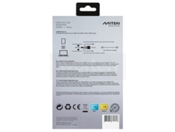 Adaptador MITSAI (HDMI - VGA - Negro)