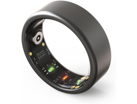 Smart Ring CHRONUS, Bluetooth 5.1, múltiples funciones de salud, resistente al agua IPX8 (negro, 11#-20,7 mm)