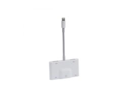 Adaptador Multifunción Lightning A Tarjeta Ethernet Móvil Para Apple. Alta Velocidad Y Compatibilidad, Ideal Para Hogar, Oficina Y