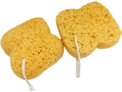 Juego De 2 Esponjas De Lufa Para El Baño, Ideales Para La Limpieza Profunda De Pieles Secas Y Sensibles.