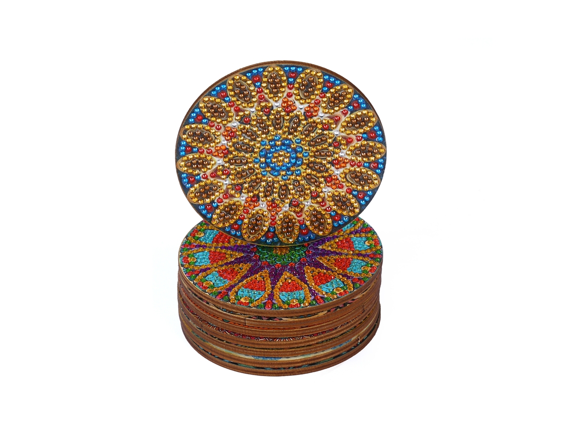Juego De 8 Soportes De Cerámica Para Macetas, Ideales Para Pintura De Diamantes, Antideslizantes, Con Diseño Navideño Y Soporte.