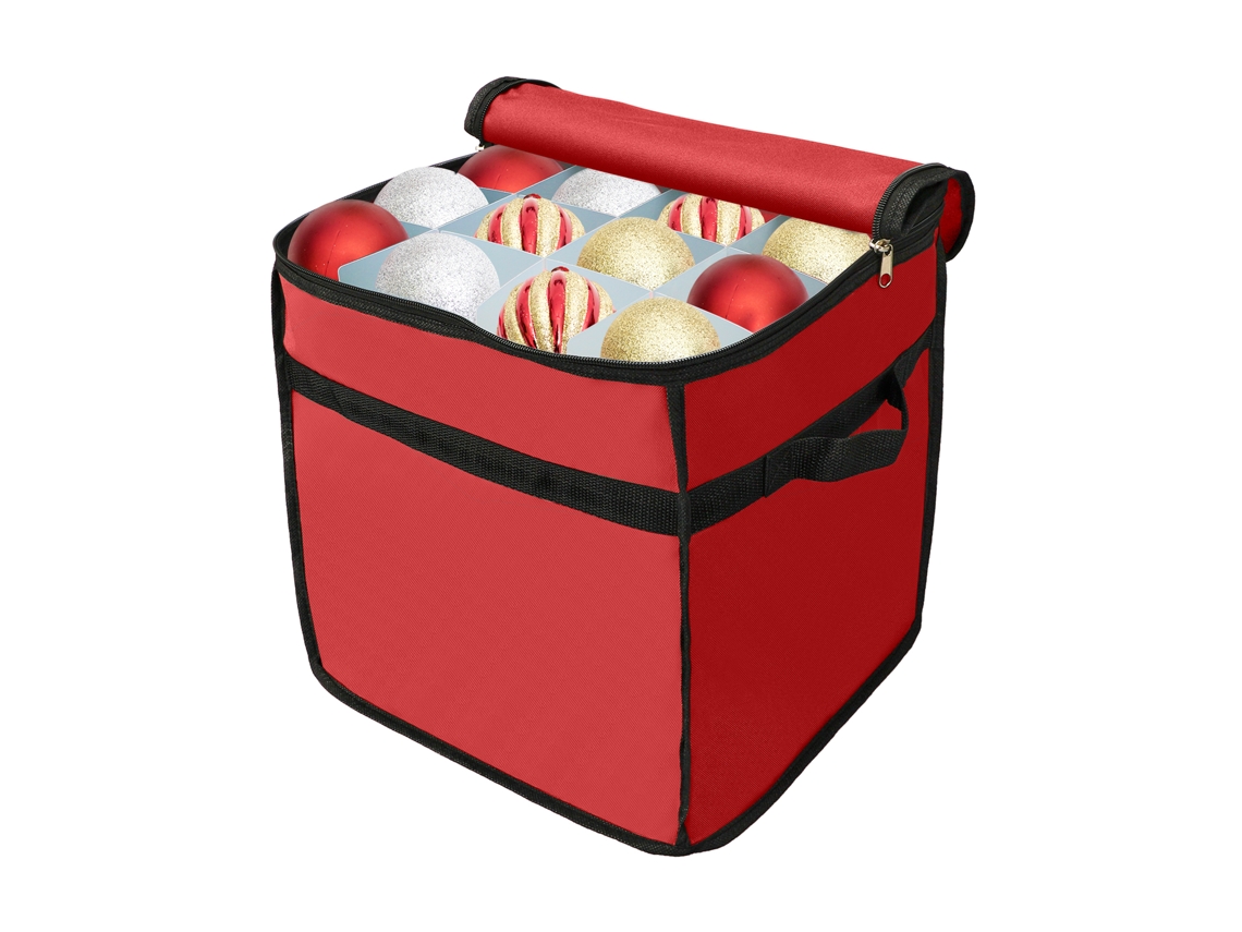 Bolsa transparente portátil para guardar coronas navideñas