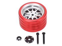 Rueda De Control Rc De Aluminio Para Flysky Nb4, Accesorio De Repuesto, Color Plata, Ligera Y Antideslizante.