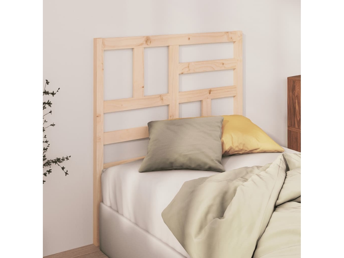 Cabecero De Cama Madera Maciza De Pino 96x4x104 Cm