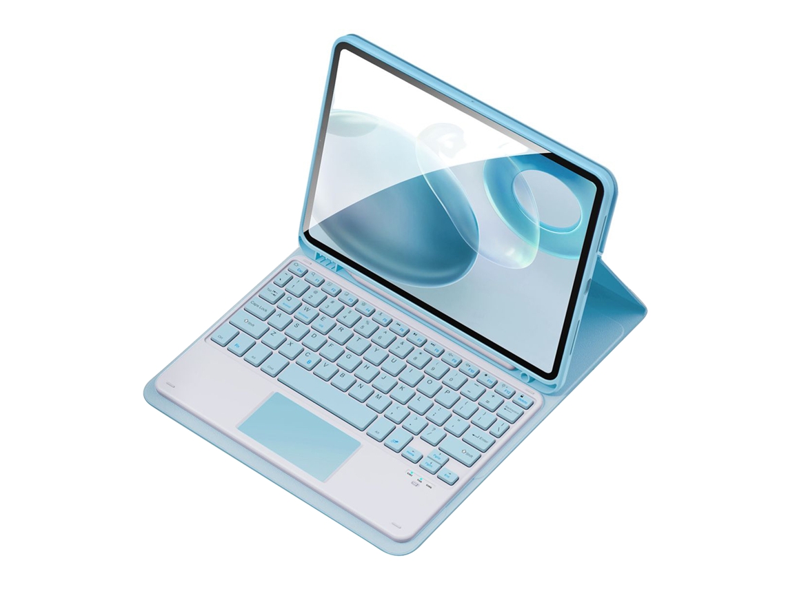 Caja De Cuero Pu Con Teclado Inalámbrico Bt Y Teclado Numérico Usb Para Ipad Air3/pro 10.5/7/8/9 10.2 Pulgadas