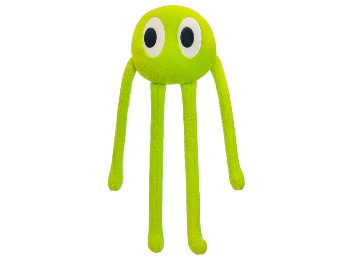 Peluche De Pulpo, Almohada Suave, Forma Adorable, 4 Patas, Verde, 90 Cm, 480 G