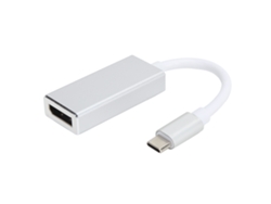 Adaptador USB C a DP con transferencia de datos HD y alta definición
