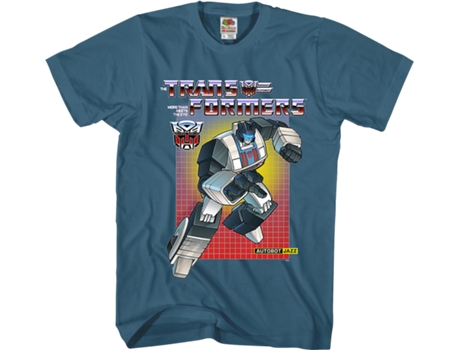 Camisetas Unisex DEEPSTONE Autobot Jazz Transformers carolina azul (XXL)