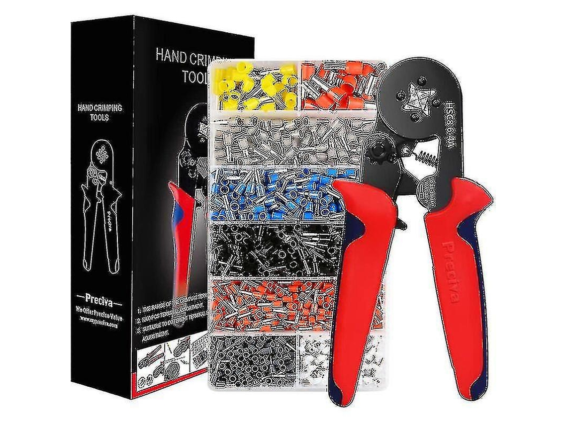 Herramienta De Crimpeado Con 1200 Terminales Aislados 0.25mm A 10mm Alicates Eléctricos Herramientas Para Electricistas