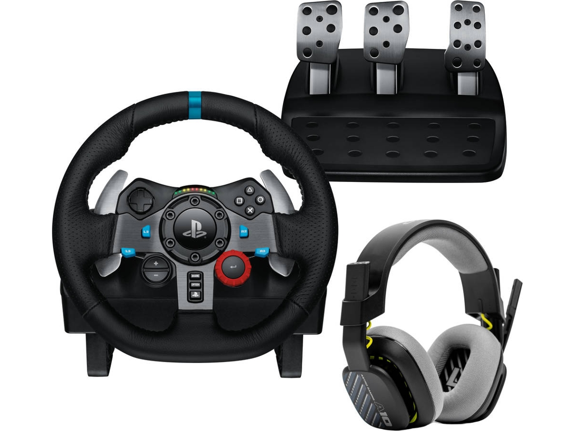 Bundle LOGITECH Volante G29 Driving Force + Headset Astro Gaming A10 (Blanco - Azul)