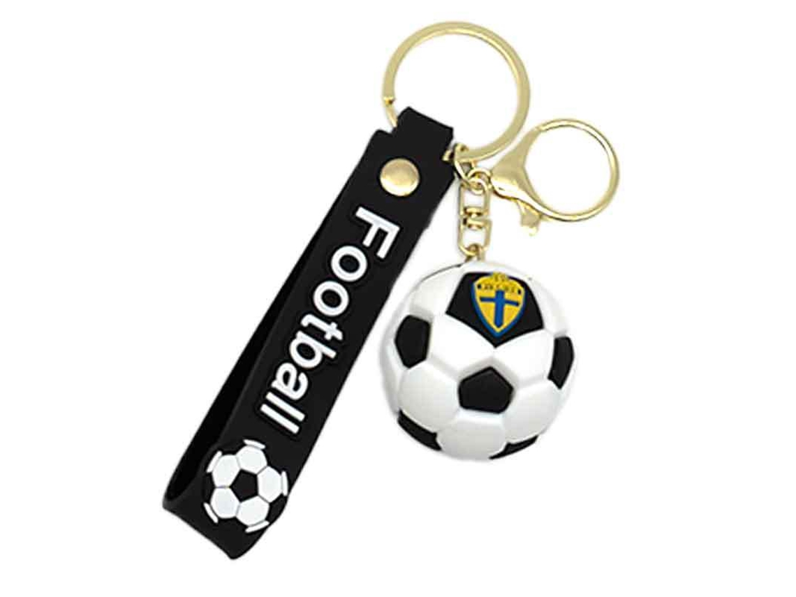 Llavero Balón Fútbol Suecia Copa Mundial 2026, Accesorio Hincha Selección Sueca, Colgante Silicona Regalo Fan Fútbol Calidad Premium