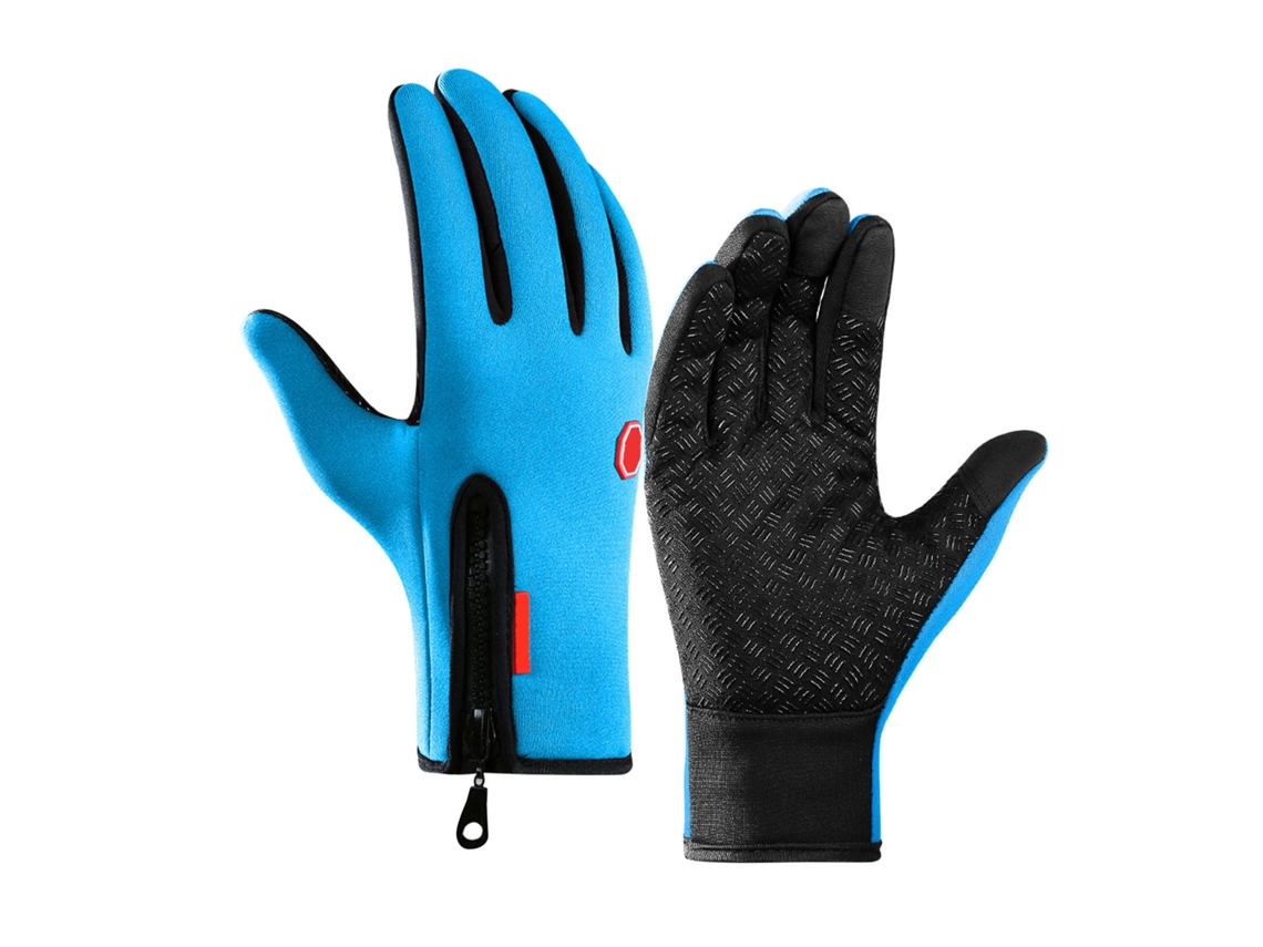 Luvas Térmicas Impermeáveis Touchscreen Para Ski E Outdoor Com Forro De Pelúcia E Anti-derrapante Unisex