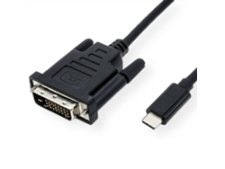 Cable VALUE (USB-C y DVI - 1m - Negro)