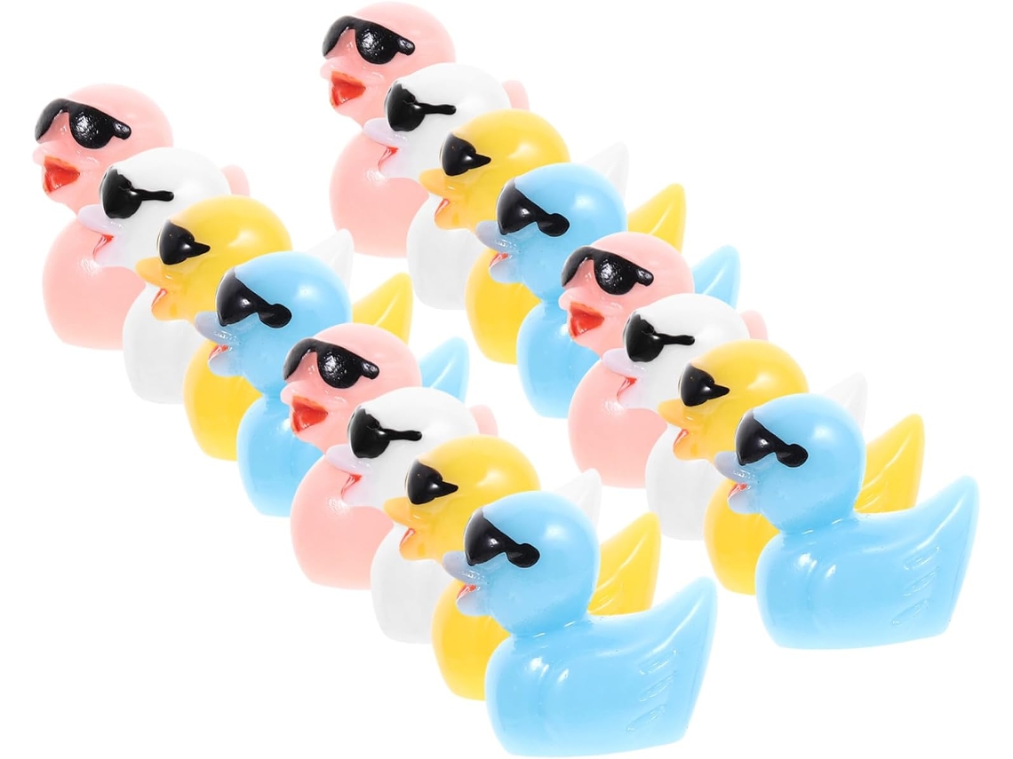 Juego De 20 Figuritas Miniatura De Resina, Pequeñas Estatuas Coloridas Para Decoración De Jardín.