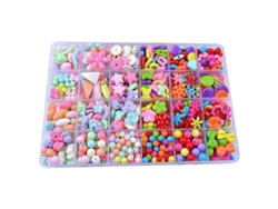 Kit de perlas 2026 para niñas: Juguete para hacer pulseras DIY con 24 cuadrículas, juguete educativo de manualidades, 9 piezas tipo 4