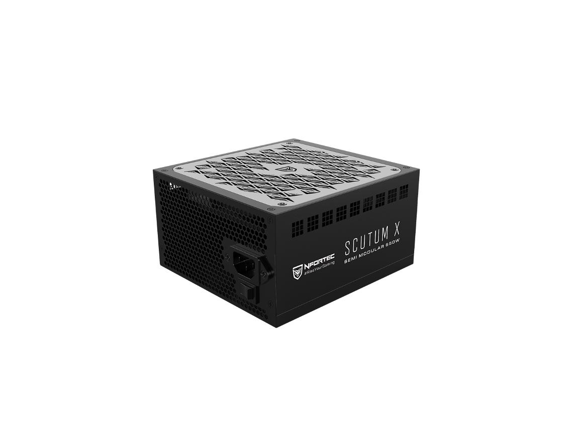 Fuente de alimentación NFORTEC SCUTUM X SemiMod 850W para PC 80+ Bronze