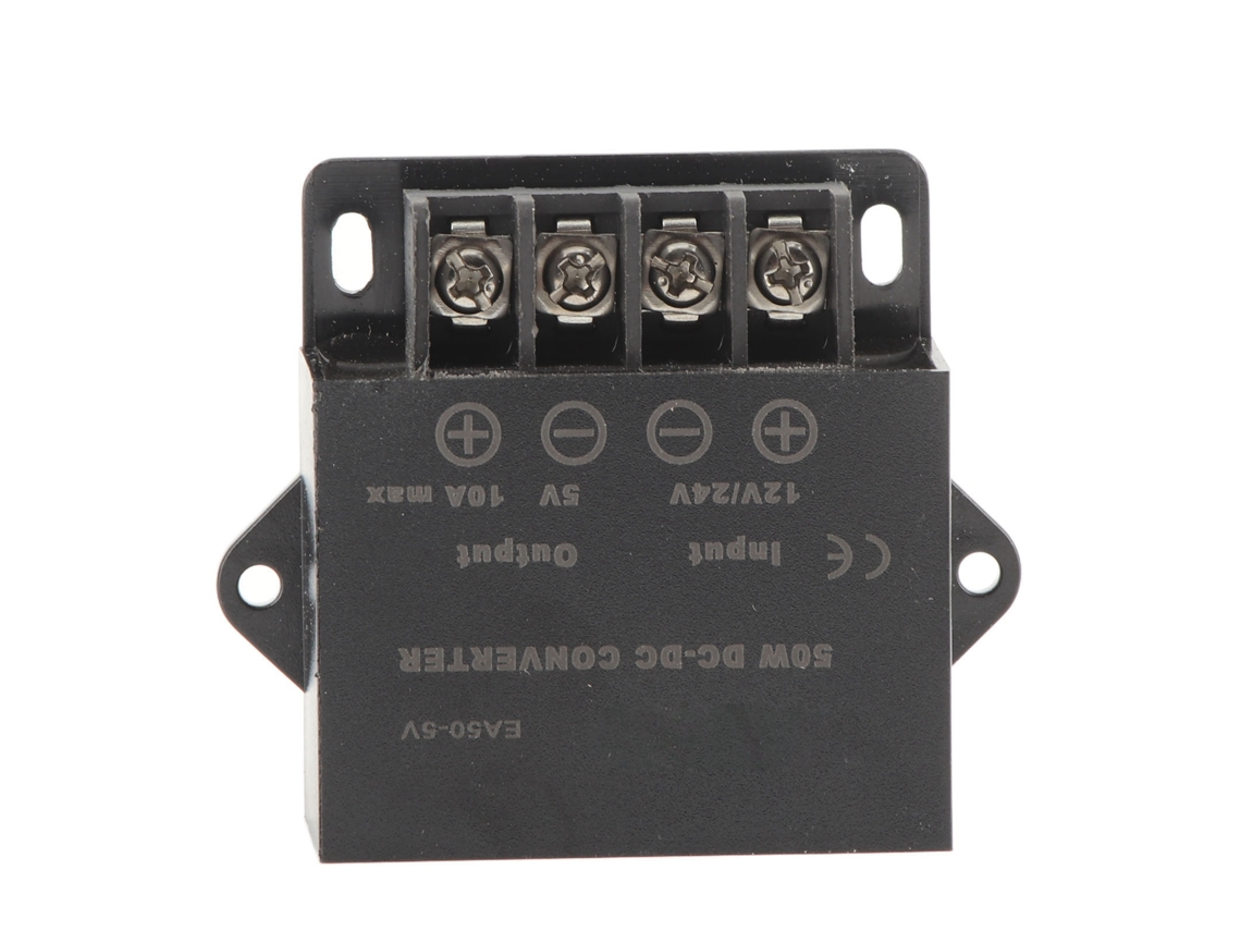 Convertidor De Potencia De 24 V Cc, De 12 V A 5 V, 10 A, Regulador De Voltaje Para Registrador De Motor Ea50-5v