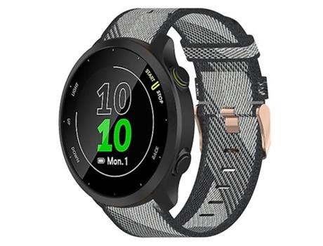 Correa De Reloj Inteligente Para Garmin Forerunner 55, Correa De Nailon De 20Mm, Color Gris VENISYMLIS