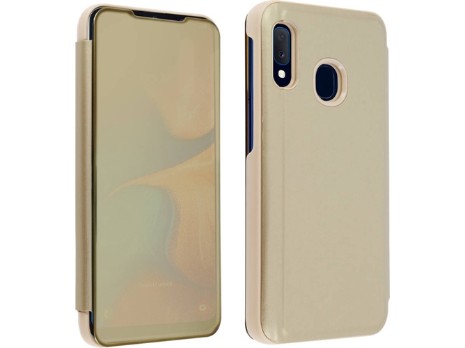 Funda Samsung Galaxy A20e AVIZAR Espejo Dorado
