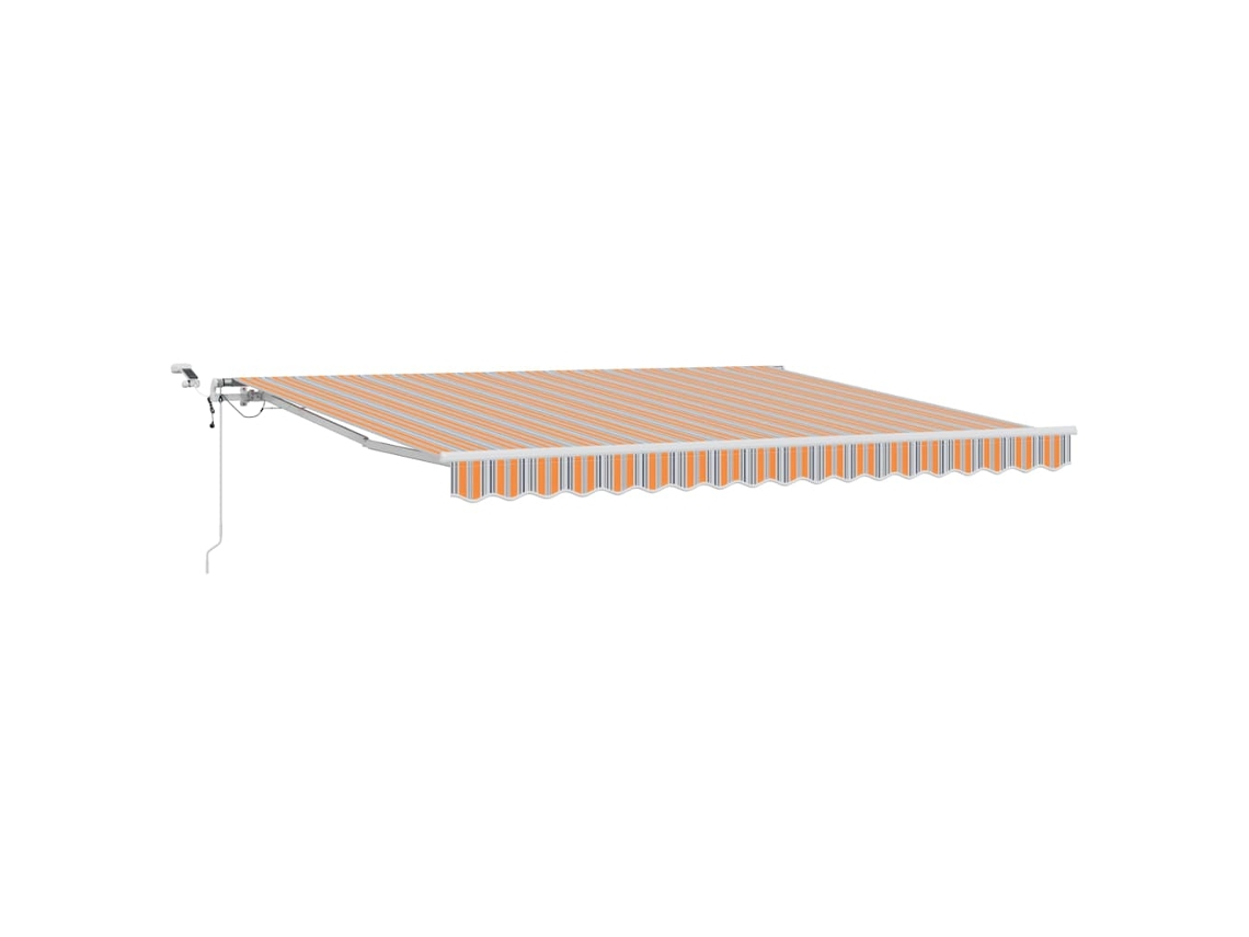 Toldo retráctil automático Vidaxl de tela multicolor