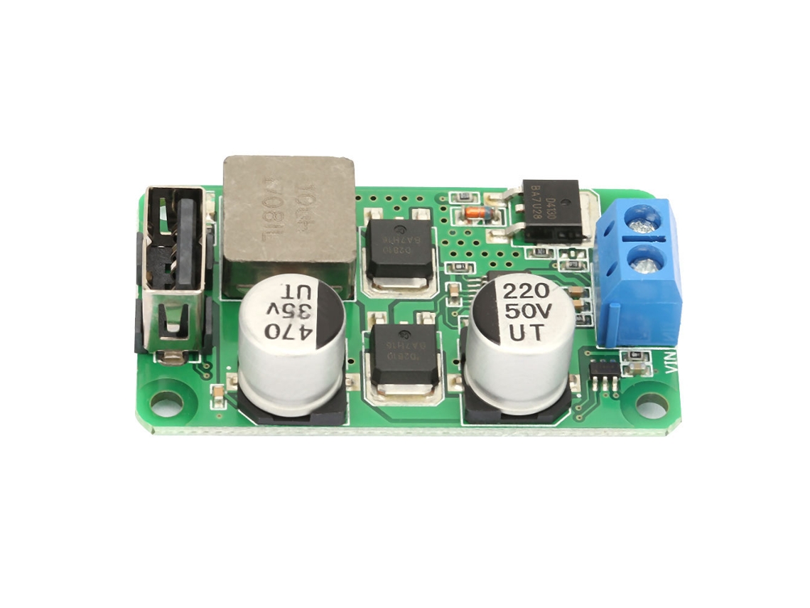 Módulo De Alimentación Reductora De Cc De 5 V Y 5 A Con Carga Usb Qc3.0 Para Teléfonos Móviles Y Tabletas.
