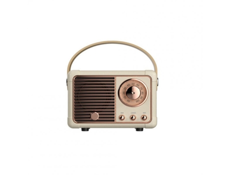 Altavoz Bluetooth hm11 clásico retro audio compatible sonido estéreo portátil decorativo mini viaje reproductor de música blanco