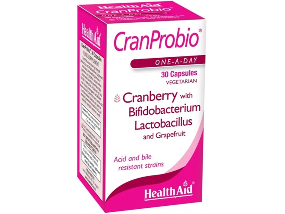 Complemento Alimentar HEALTH AID Cran Probio 30 Cápsulas (30 Cápsulas)