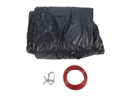 Cubierta de invierno para piscina redonda de 457x457 cm con asa y cabrestante.